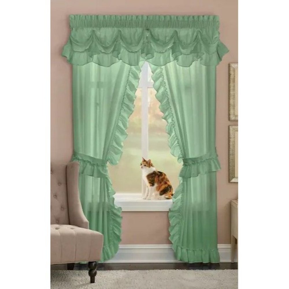 Mayfair Priscilla Panel Pair 63" 6866101 Soft Sage